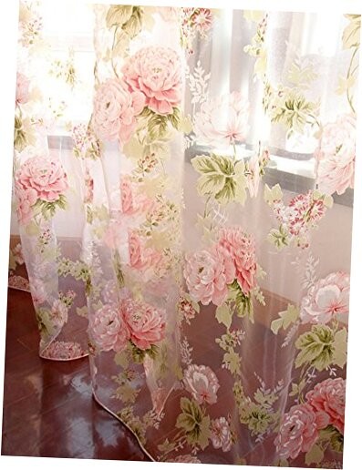 Rod Pocket Sheer Curtain, Elegant 2 Pieces – Total Size 60″W x 84″L (Pack of 2)