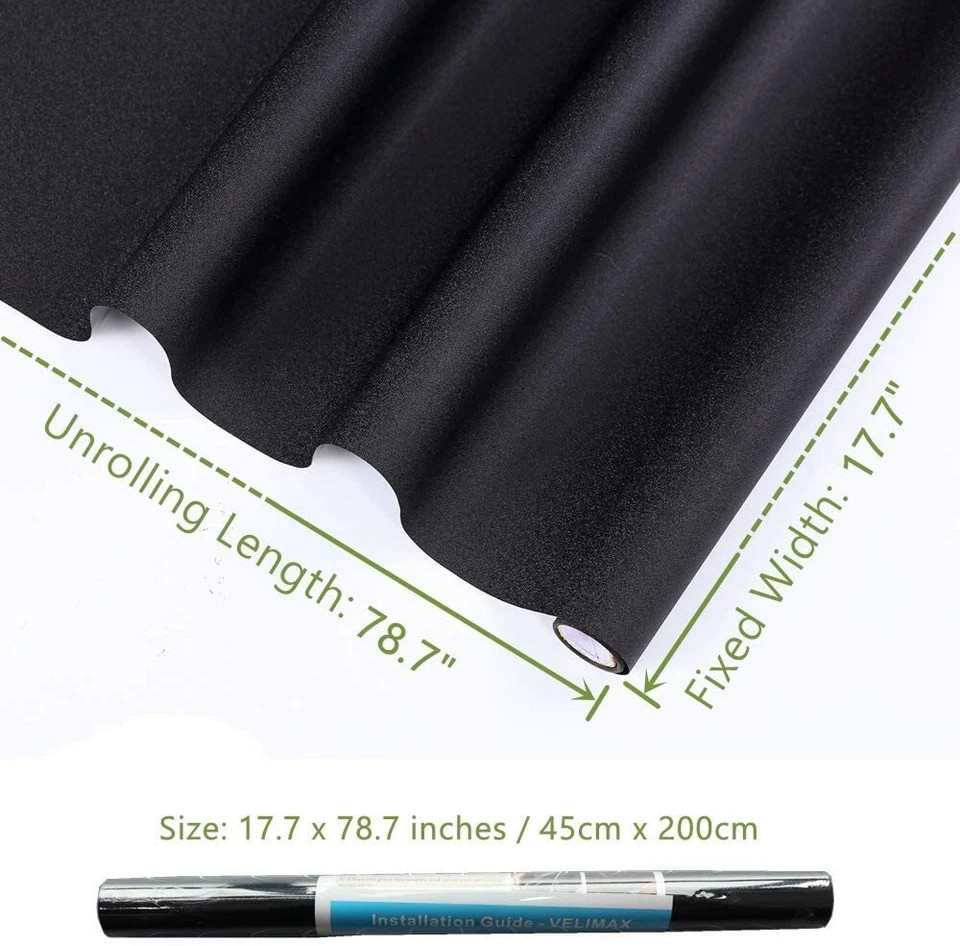 Blackout Tint Window Film Privacy UV Protection 50%/100% Light Blocking Home