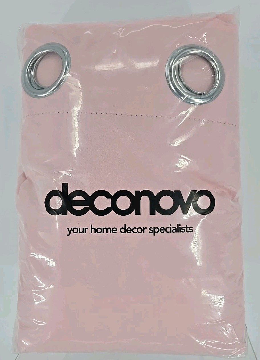 deconovo 100″W X 84″L Energy Saving Blackout Grommet Top Patio Door – PINK