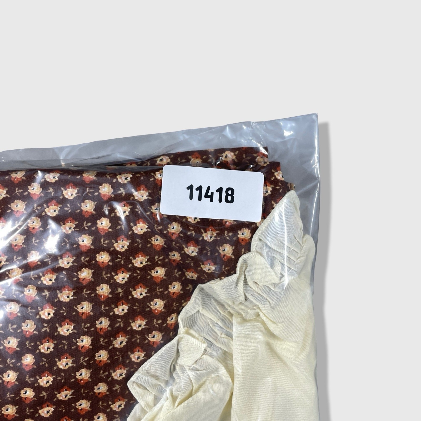Unbranded Swag 2pc LotValance Home OS Brown Floral Cottagecore Farmhouse