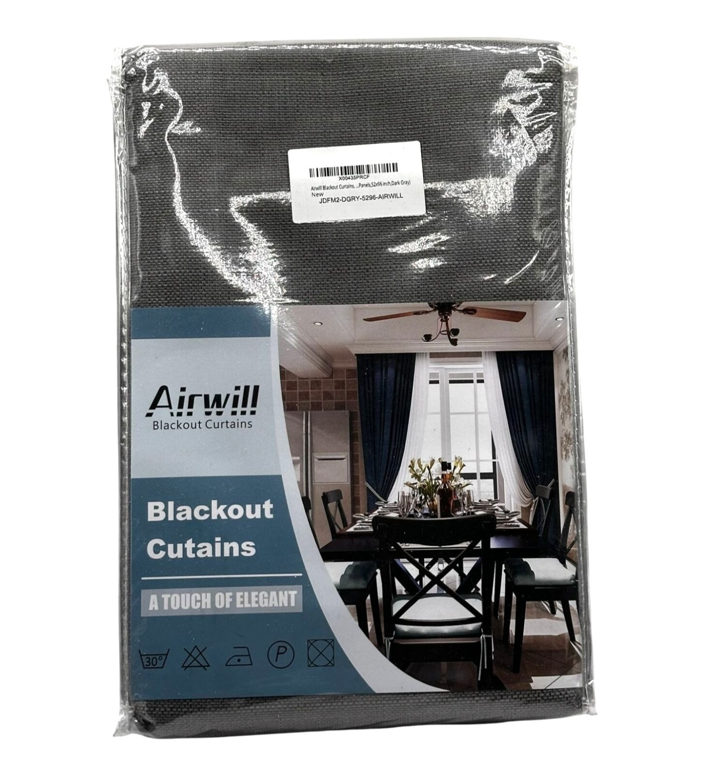 Airwill Professional Grade Blackout Curtains 99.99% Light Blocking Thermal