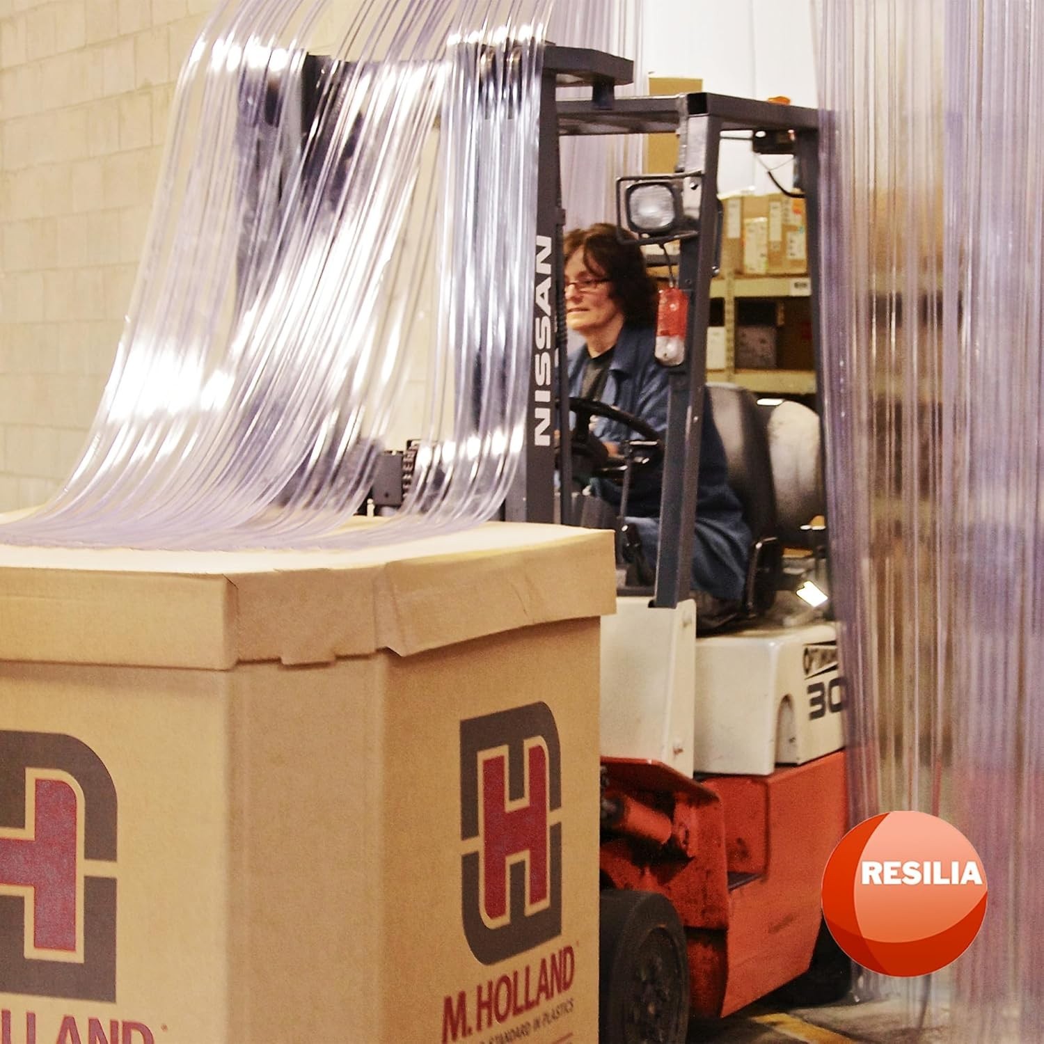 Durable Clear PVC Strip Curtain for Walk-in Freezers – Water-Resistant 12″ x 96″