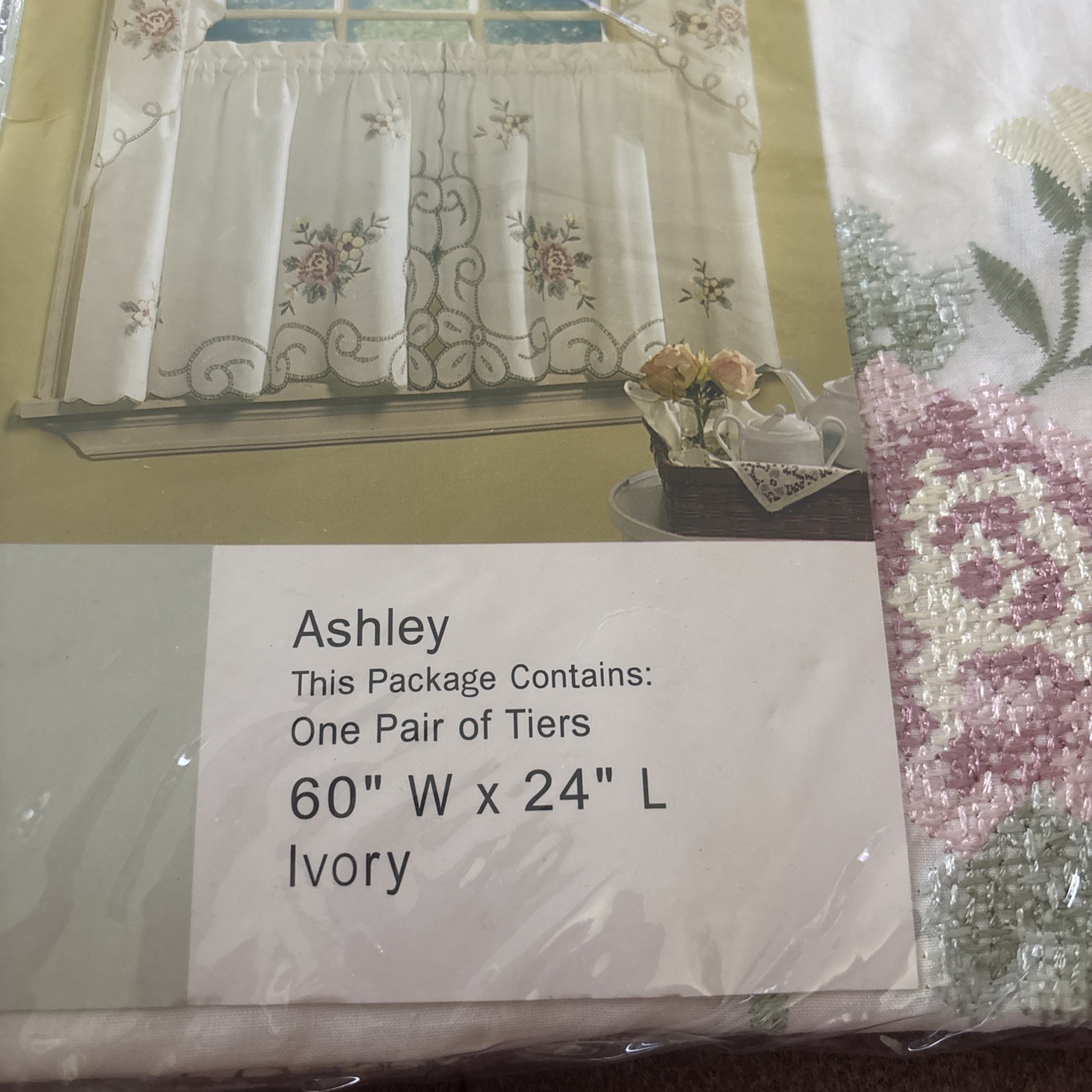 NEW Ashley Rose Tier Embroidered