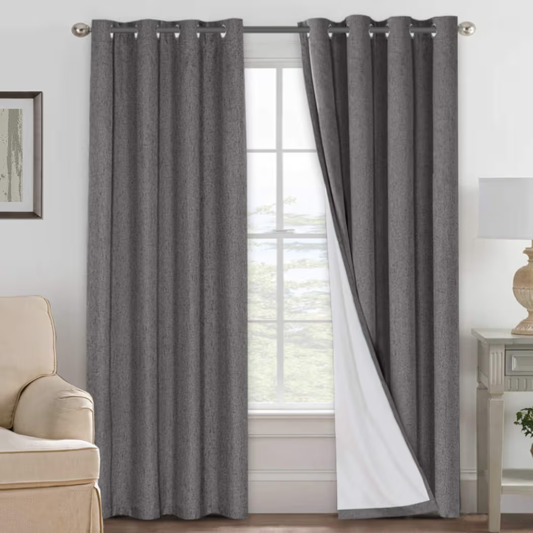 H.VERSAILTEX Blackout Curtains 108 Inches Long 100% Absolutely Blackout