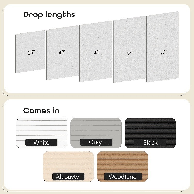 Cordless Mini Blinds Light Filtering PVC Window Treatment Child Pet Safe 64 Inch