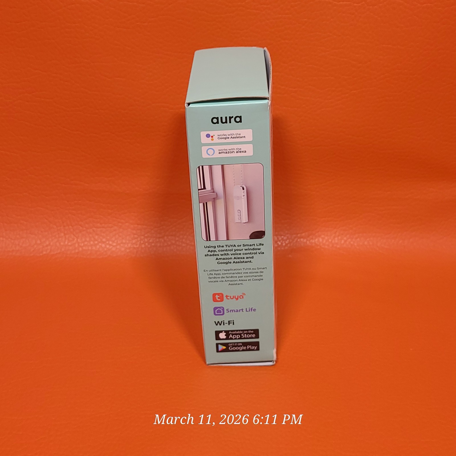 Aura Roller Smart Shade Driver With Remote & WiFi Dongle For Beaded Cord Shades