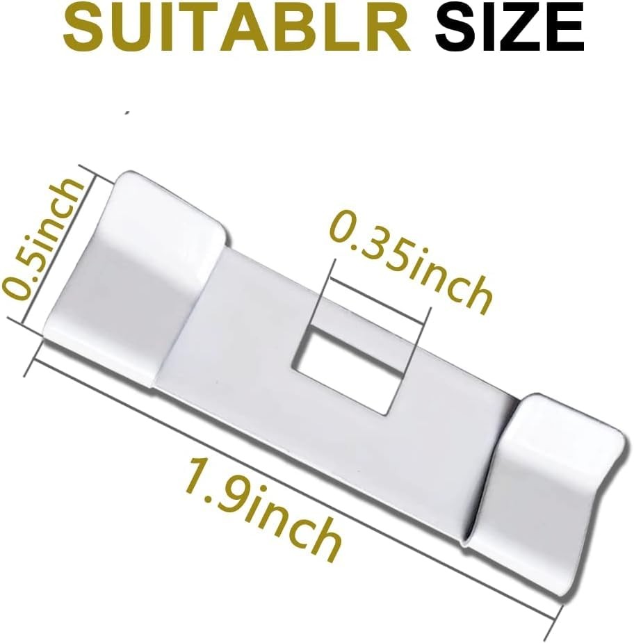 Vertical Blind Repair Vane Savers, 16 Metal Repair Tabs for Replacement Slats