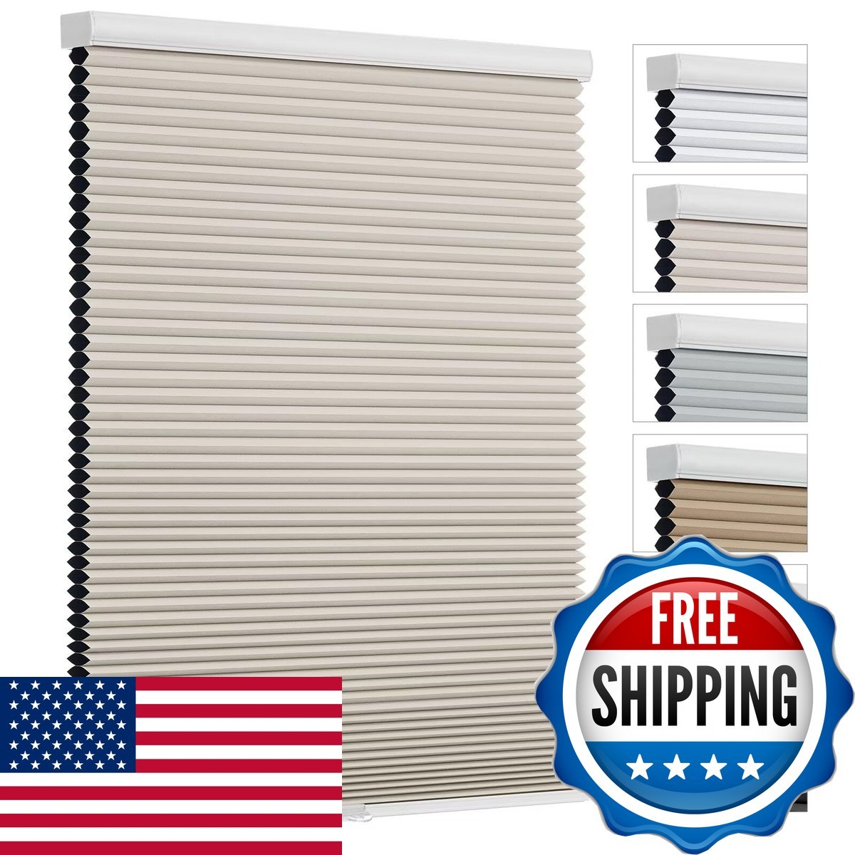 Changshade Cellular Shades Cordless Blinds Blackout For Indoor Windows