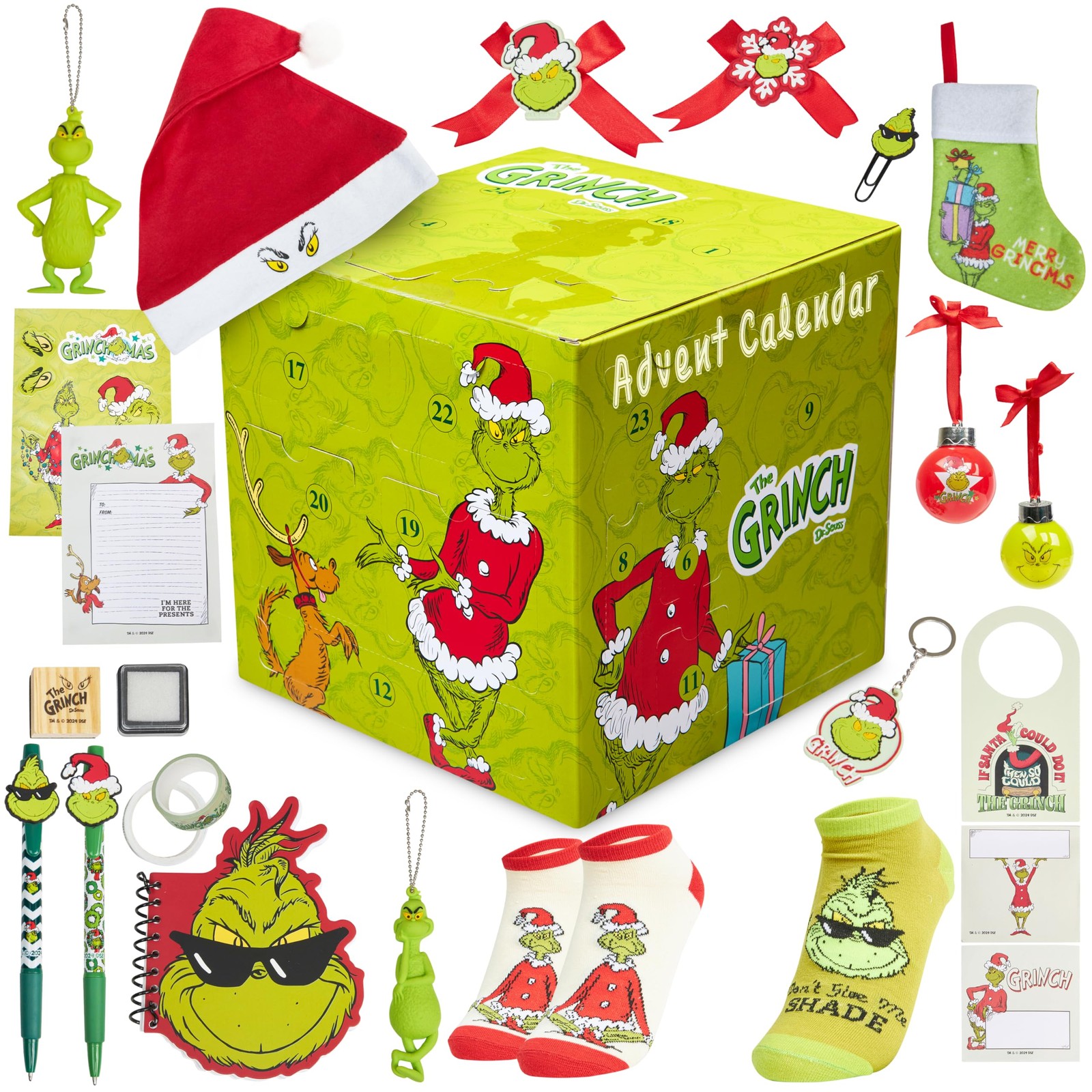 The Grinch Advent Calendar 2025 For Women, Teens, 24 Christmas Countdown Cale…