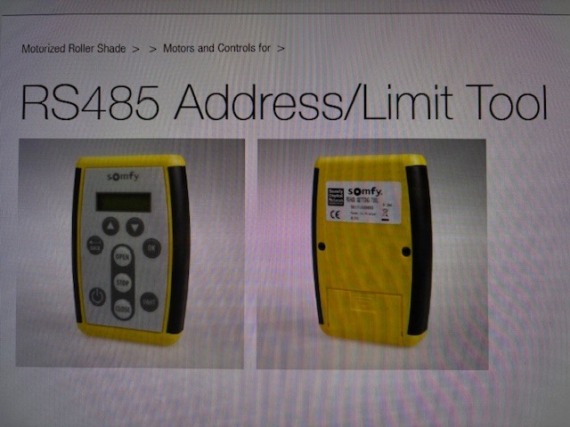 Somfy RS485 Setting Tool. Excellent condition. Used once only. Used for SDN.