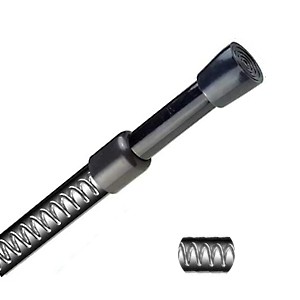 Spring Tension Curtain Rods 28-43in Spring Load Adjustable Expandables Heavy