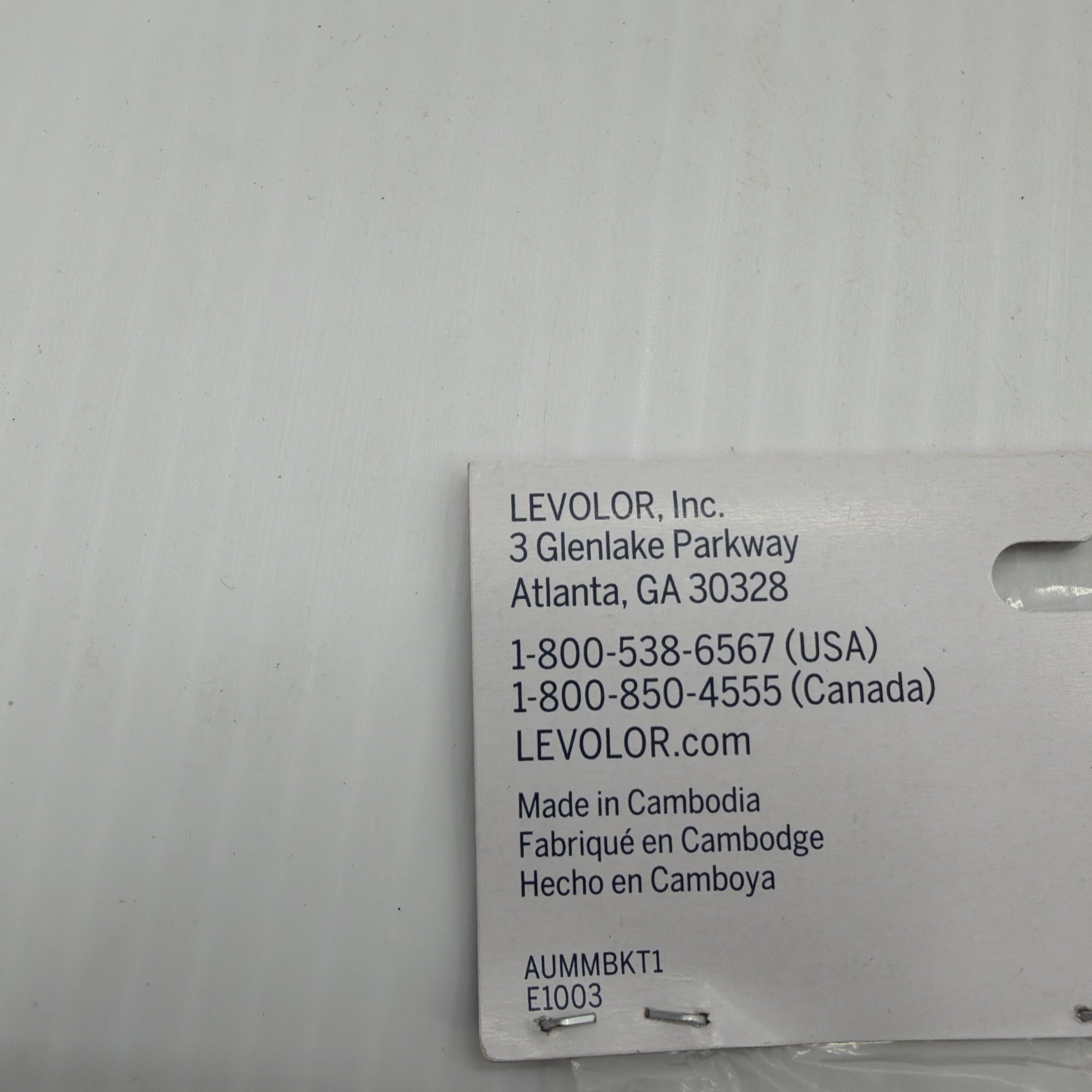 LEVOLOR Vinyl and Aluminum Blind Mounting Bracket Set #929835 NEW {67}