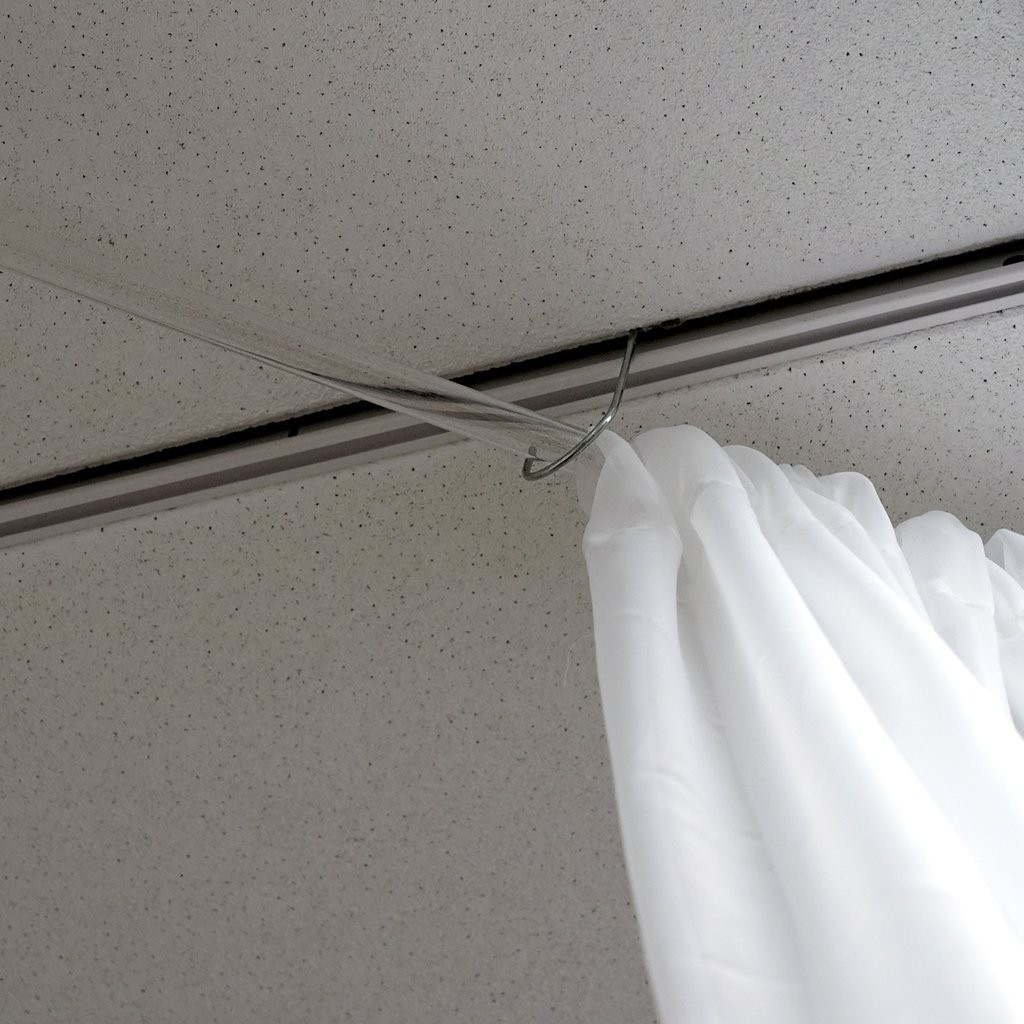 White 10 x 40 ft Professional Sheer CEILING CURTAIN Drapes Party Decorations