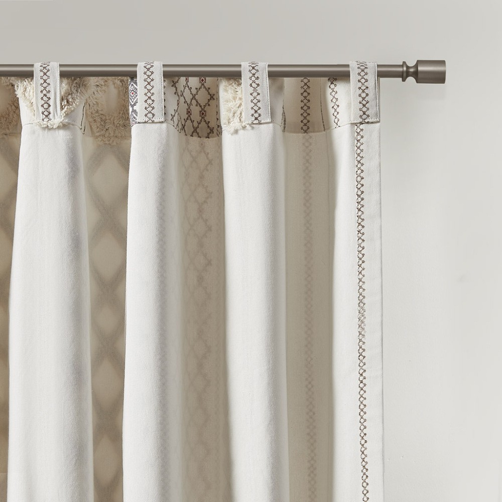 Burnout Printed Curtain Panel