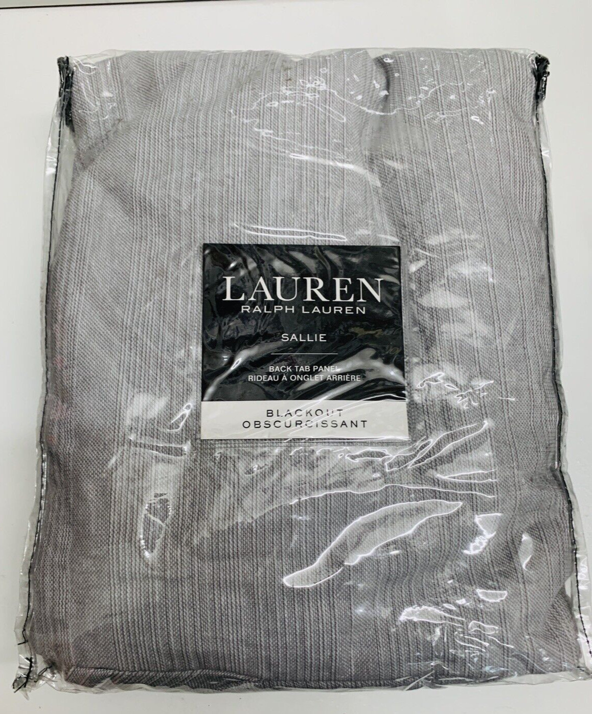 1pc Ralph Lauren Sallie Room Darkening Curtain Panel 54″ x 63″ New Dove Gray New