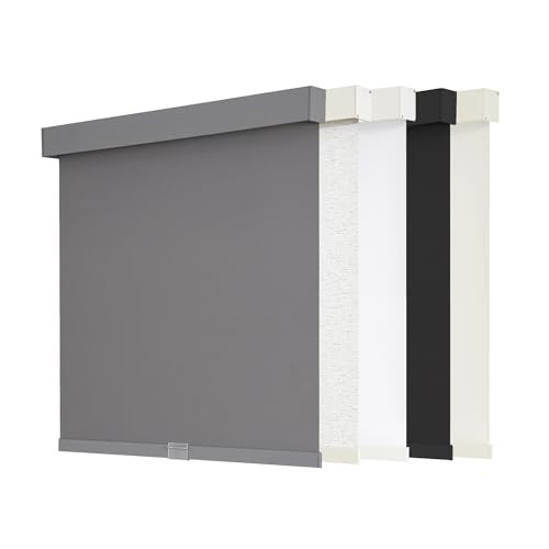 Blackout Roller Shades Cordless Blinds for Windows, Free-Stop 20″W x 72″H Grey