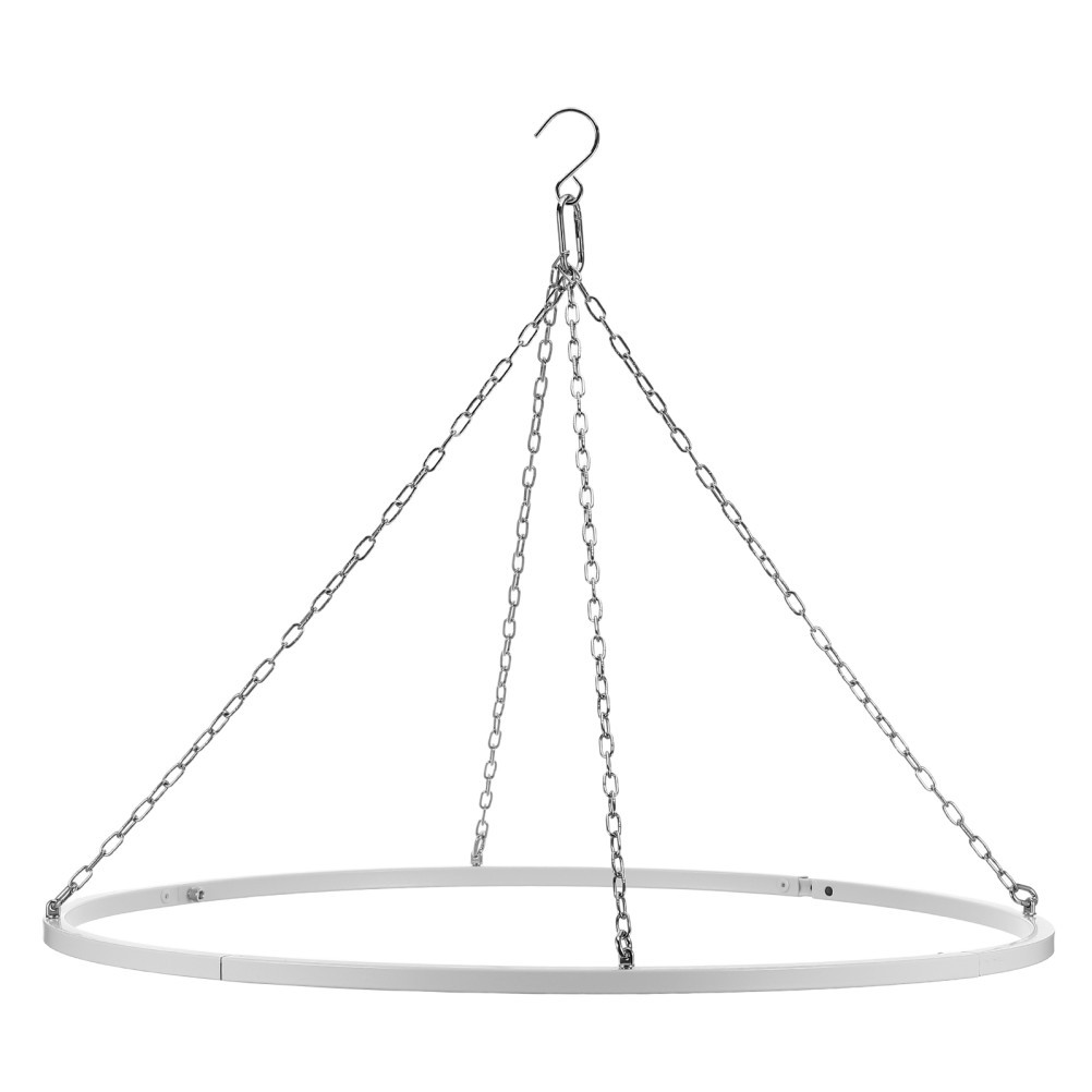 Hoop Ceiling Drapes Hanging Kit for Wedding – 23.62” Stainless Steel Canopy