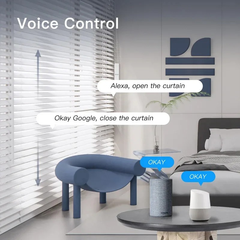 MOES Tuya WiFi、Zigbee Smart Motor Electric Chain Roller App via Alexa/Google