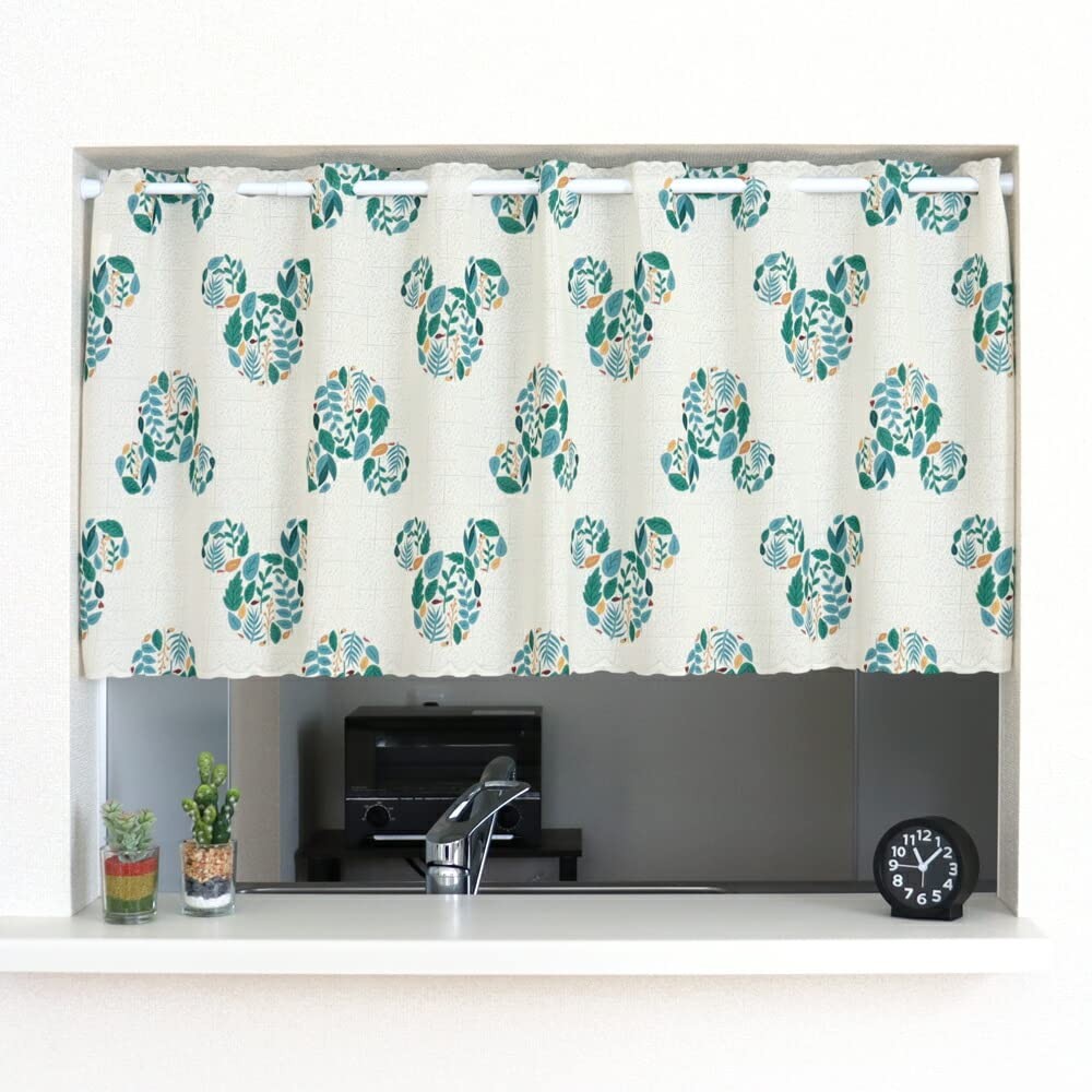 Disney Cafe Curtain Mickey GOLDEN Days, Width 120cm x Length 45cm, 97189