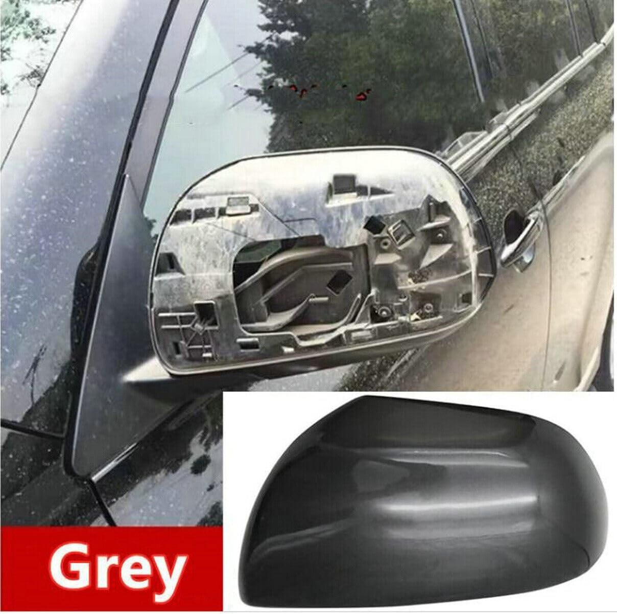 Right/Left Side Rearview Mirror Cover Cap For Toyota Highlander 2008 2009 2010