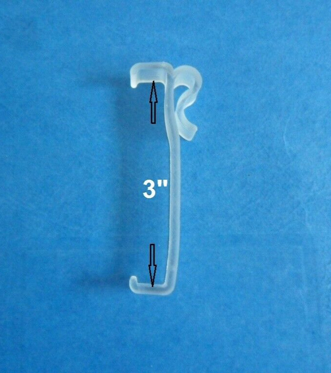 8 Pack of 3 Inch Valance Clips For Faux wood & Wood Window Blinds parts