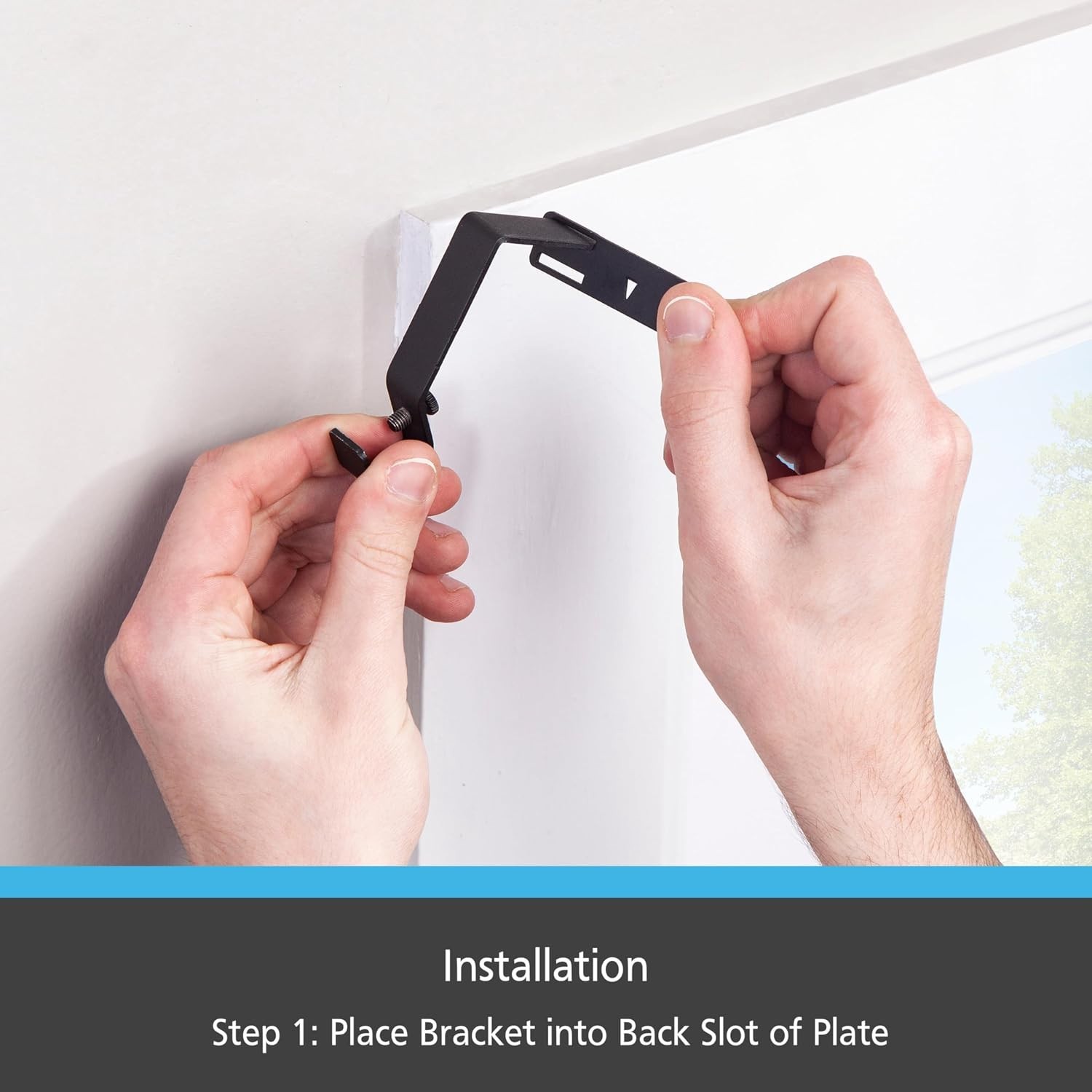 Sleek Fast Fit 5/8″ Curtain Rod Brackets – Easy Installation, Modern Look