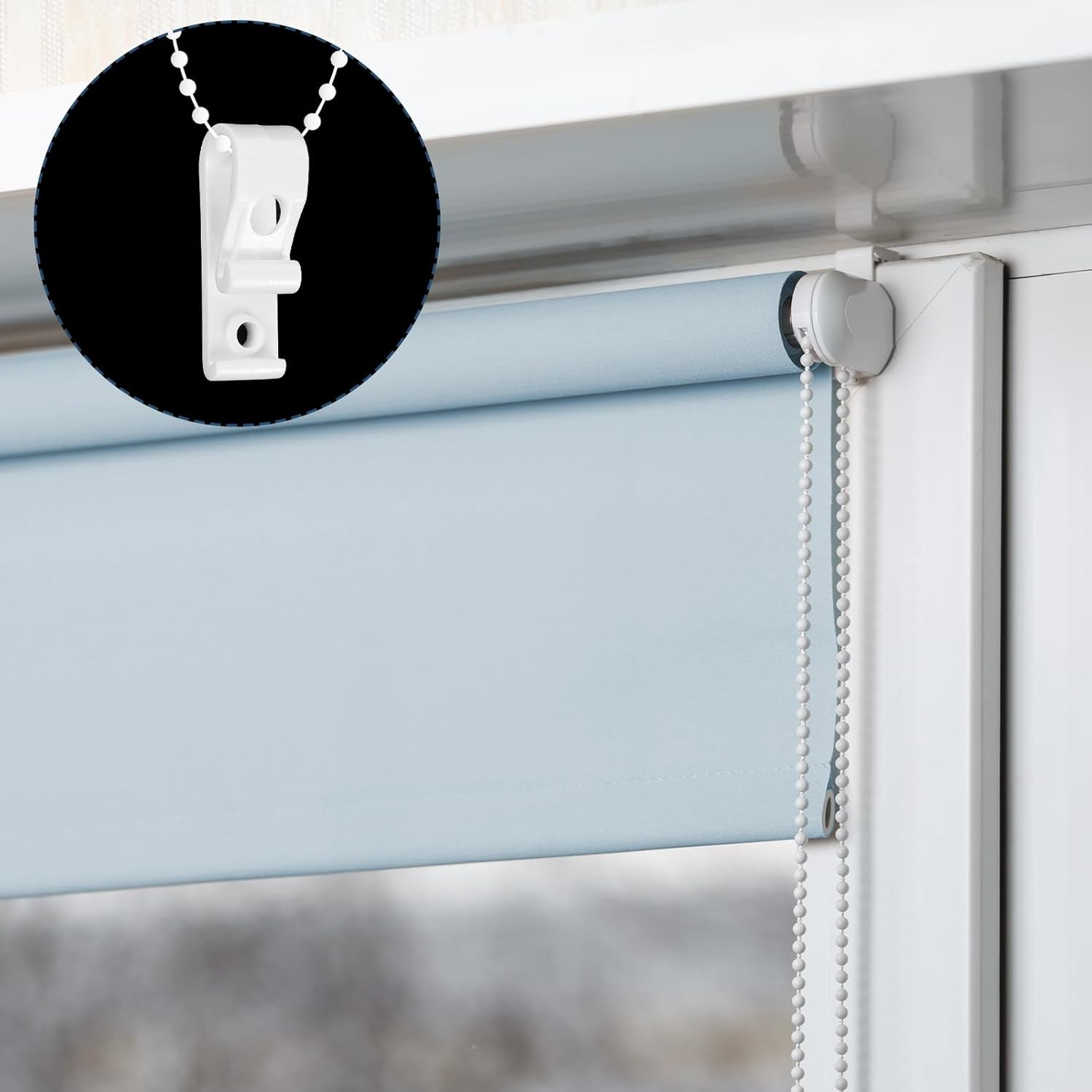 4 Sets Blind Cord Holder Roller Shade Safety Chain Retainer Curtain P Clip Cord