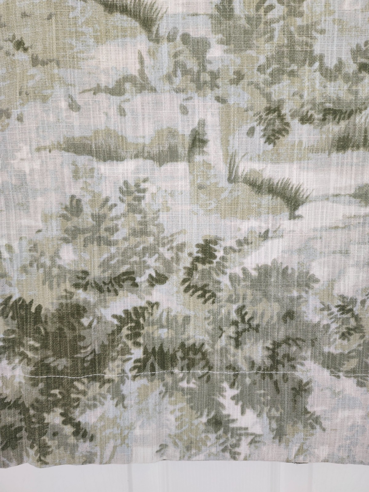 NWT The Pure Collection 2 Window Panels 37″x84″ Green Botanical Cottagecore
