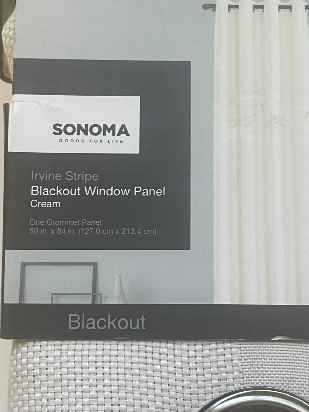 NWT Sonoma Blackout Window Panels – 50” x 84” Cream