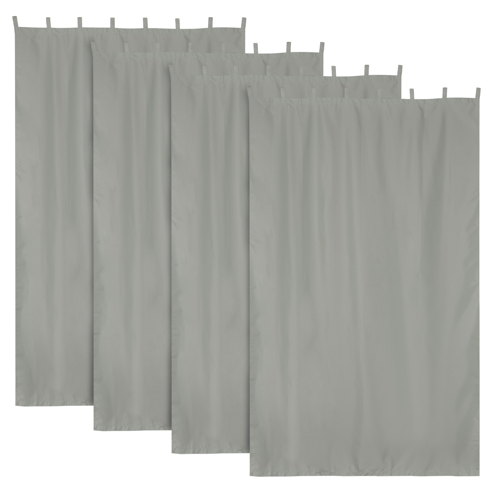 54″x96″ Outdoor Curtain Tab Top Drape UV30+ Pergola Porch Cabana Garden 4 Pack