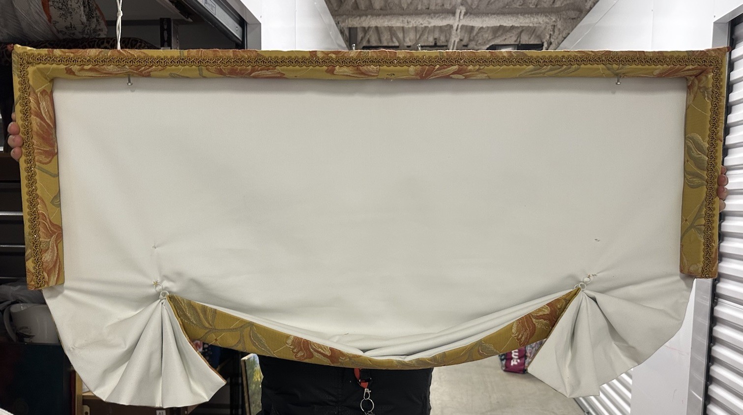 2 Custom Window Treatment Valance Cornices Gold Green Rust