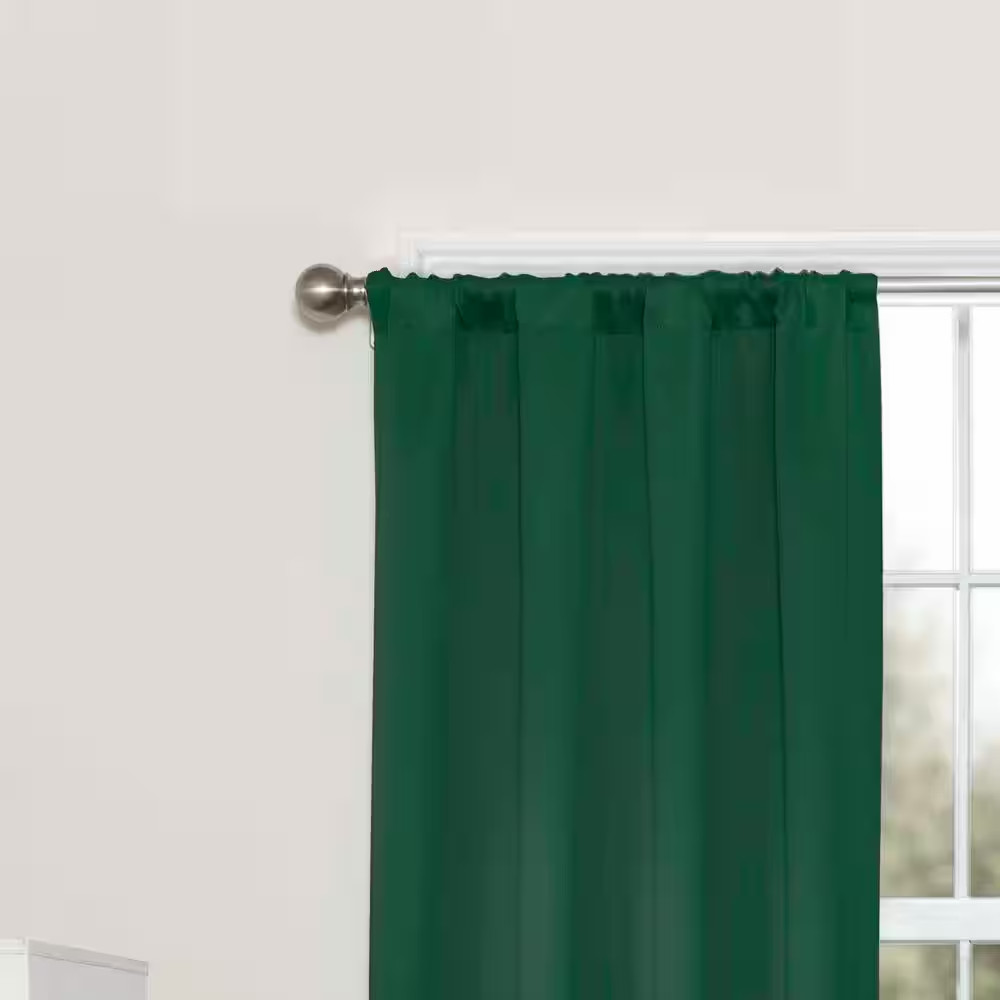 Darrell Thermaweave Emerald Solid Polyester 37 In. W X 84 In. L Blackout Single