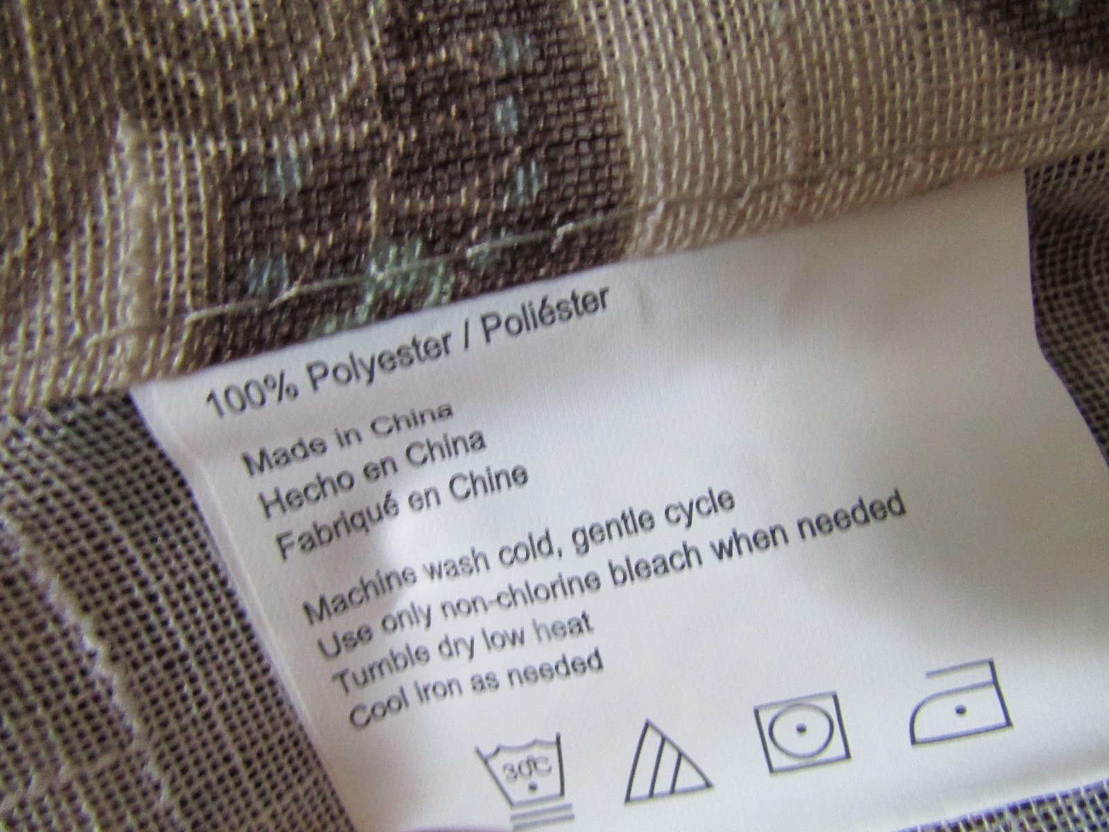 Jaclyn Smith Curtains Polyester Semi Sheer 52 in x 63 in Faux Linen 2 Panels New