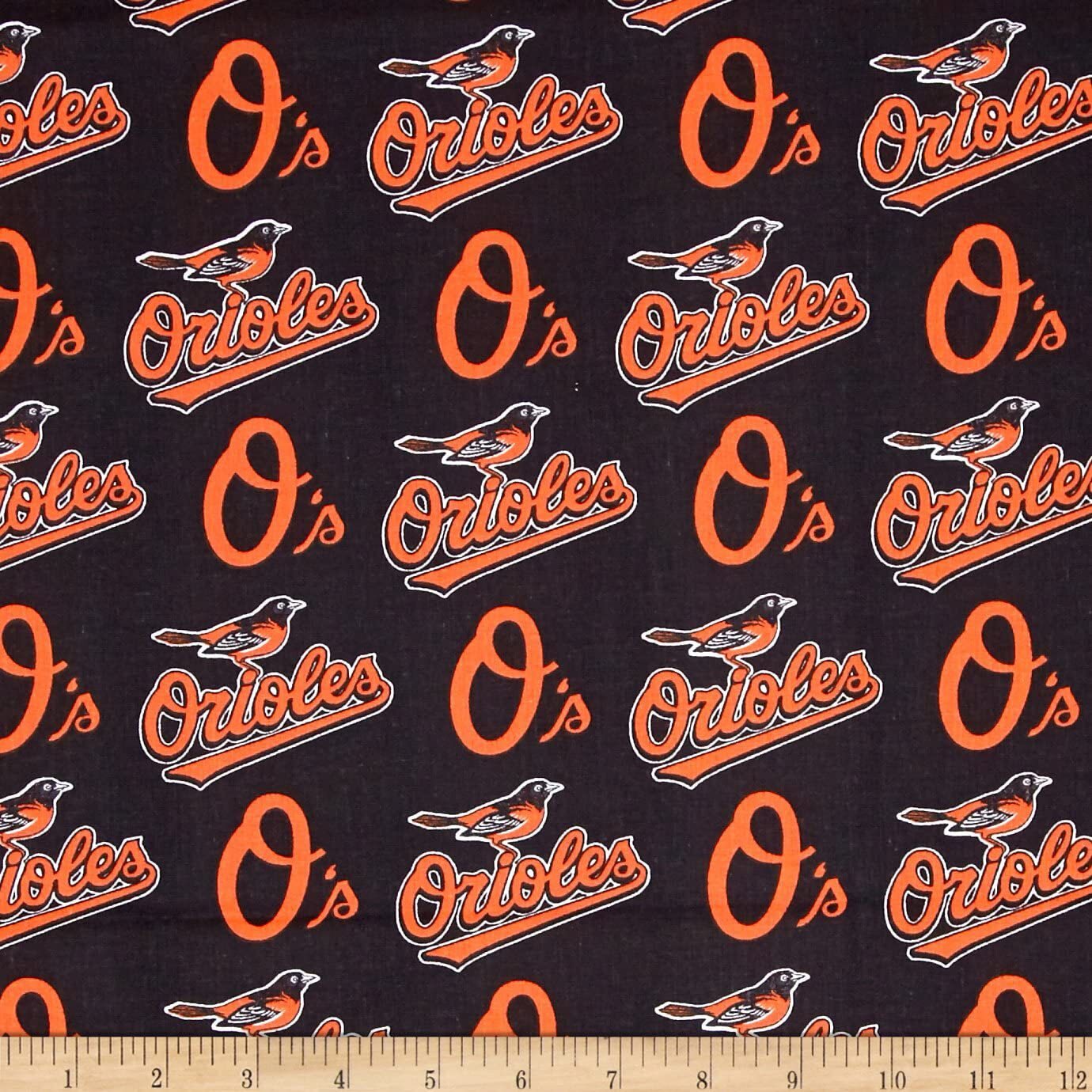 Handmade Valance or Curtain Panel Orioles