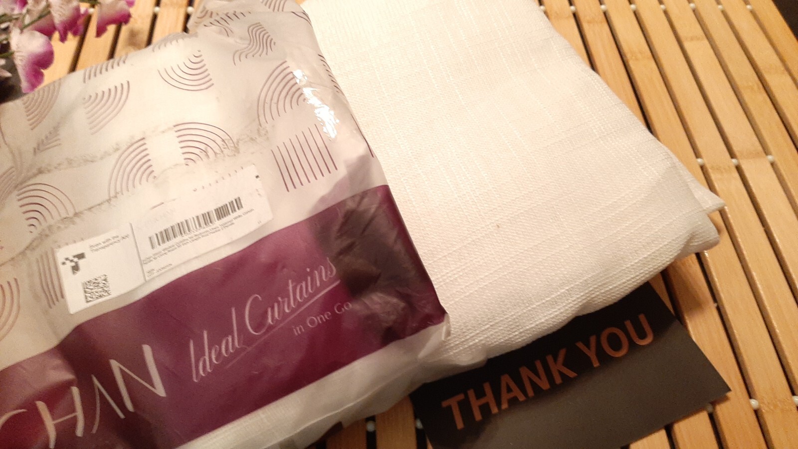 Pair JINCHAN SHEER TEXTURED LINEN CURTAIN PANELS ~ White 95″ Rod Pocket #N02