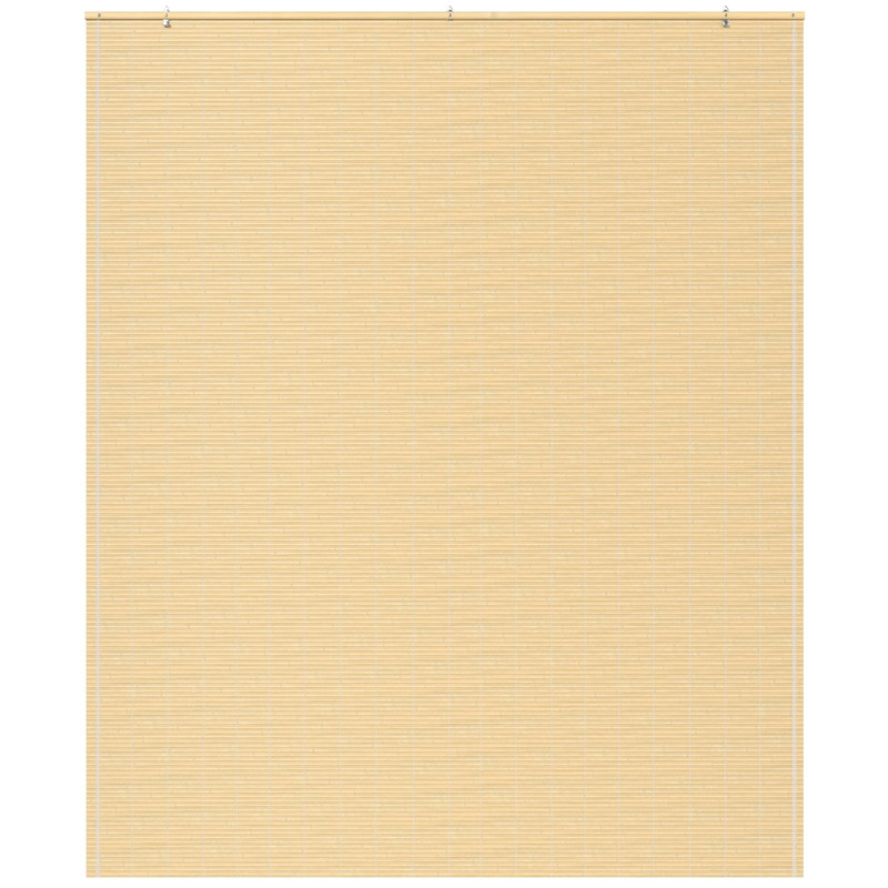 Red Lantern Bamboo Cordless Window Shade – Natural 60 Wide
