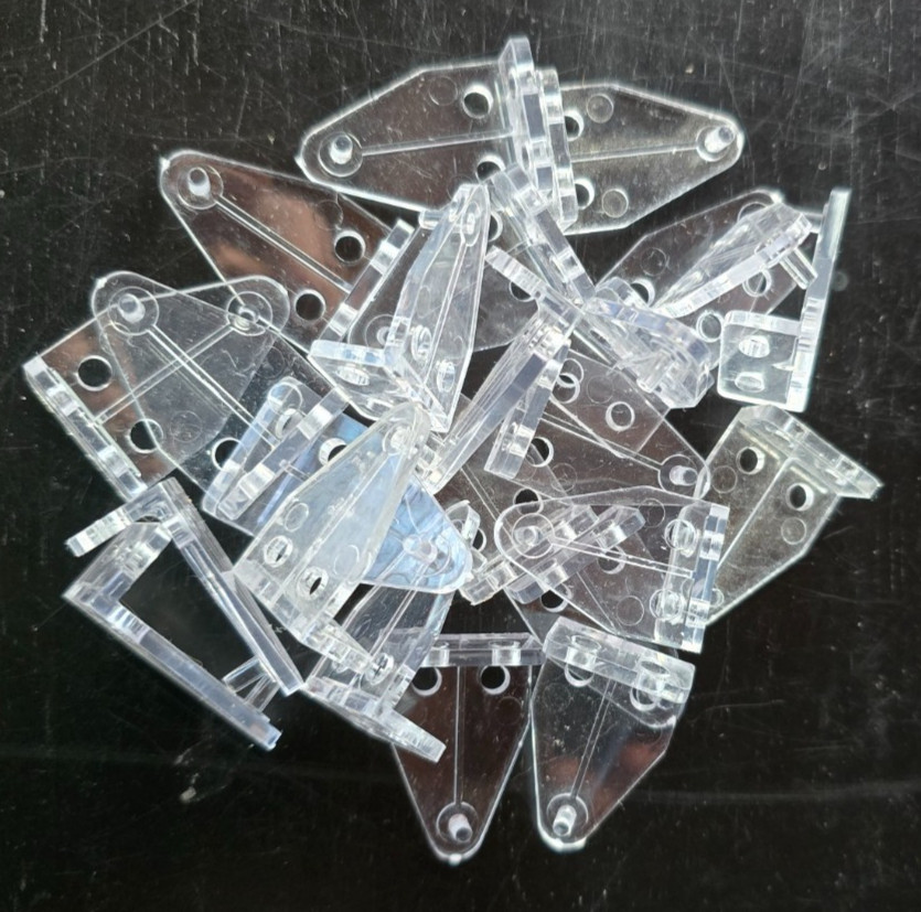 24 Pcs 1 Inch Blind Hold Down Brackets Clear Plastic Blinds Hooks Bottom Rail…