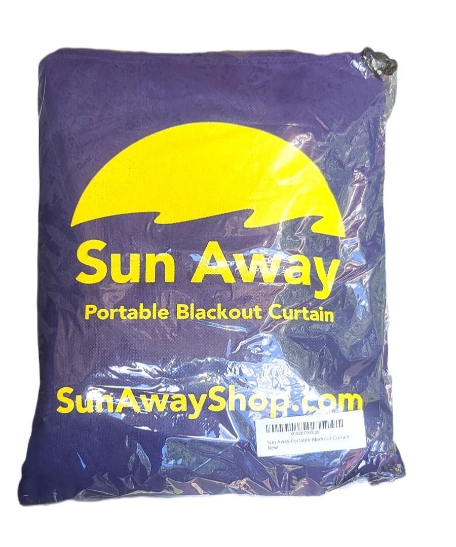 SUN AWAY Portable Blackout Curtain with Window Suction Cups