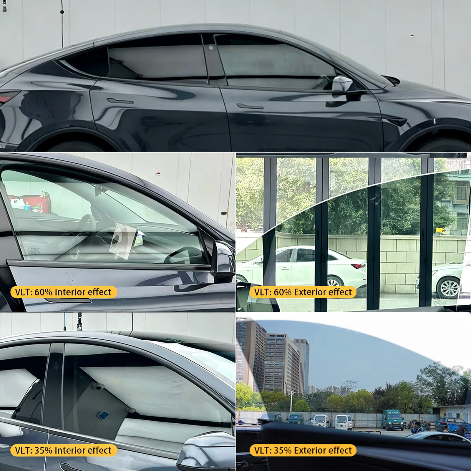 Nano Ceramic Window Tint Film Roll 5% 20% 35% VLT for Home, Office, Car, Truck