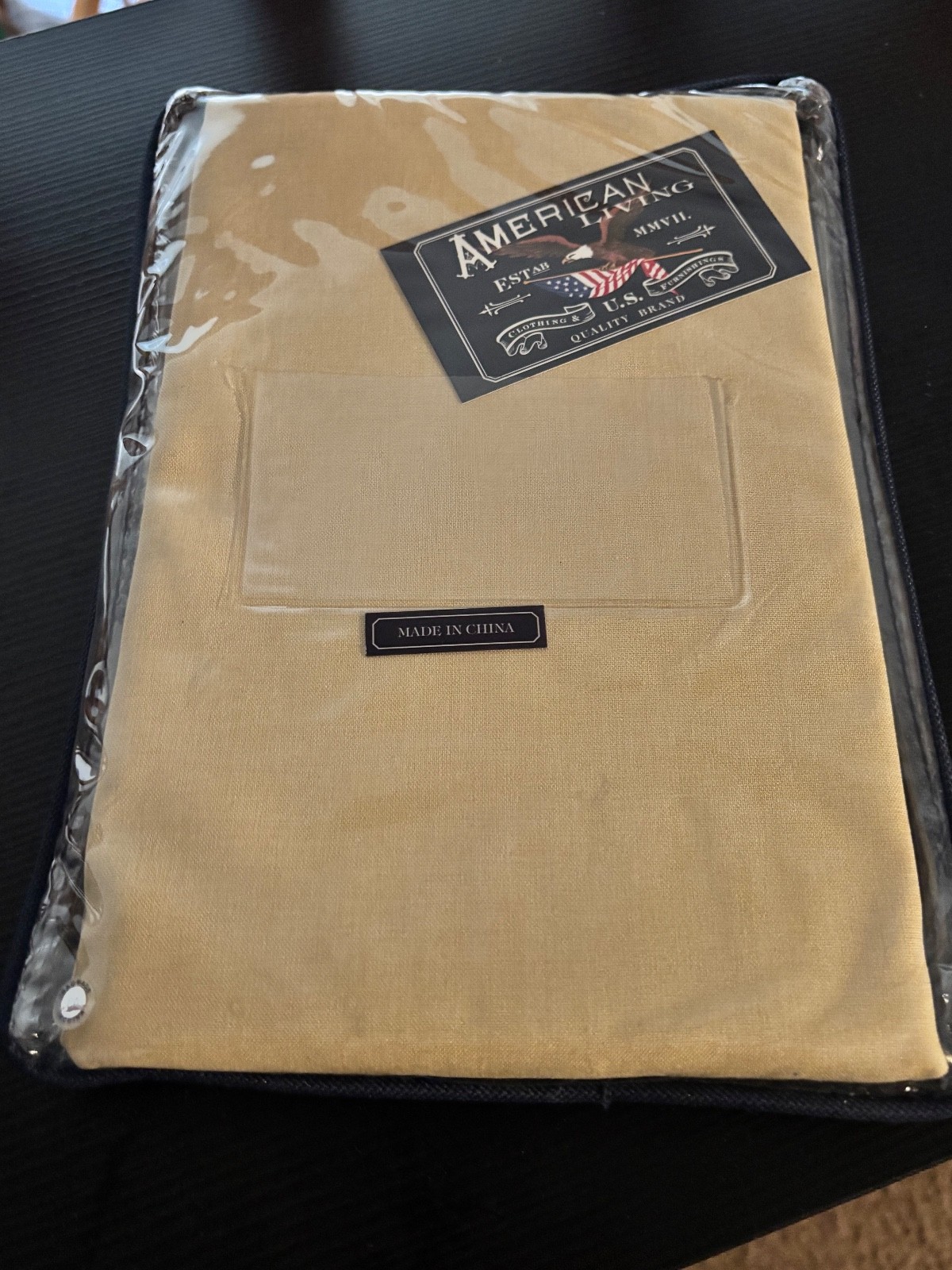 NIP~American Living~Tailored Window Valance 80″x16″ Brooklane~Honey