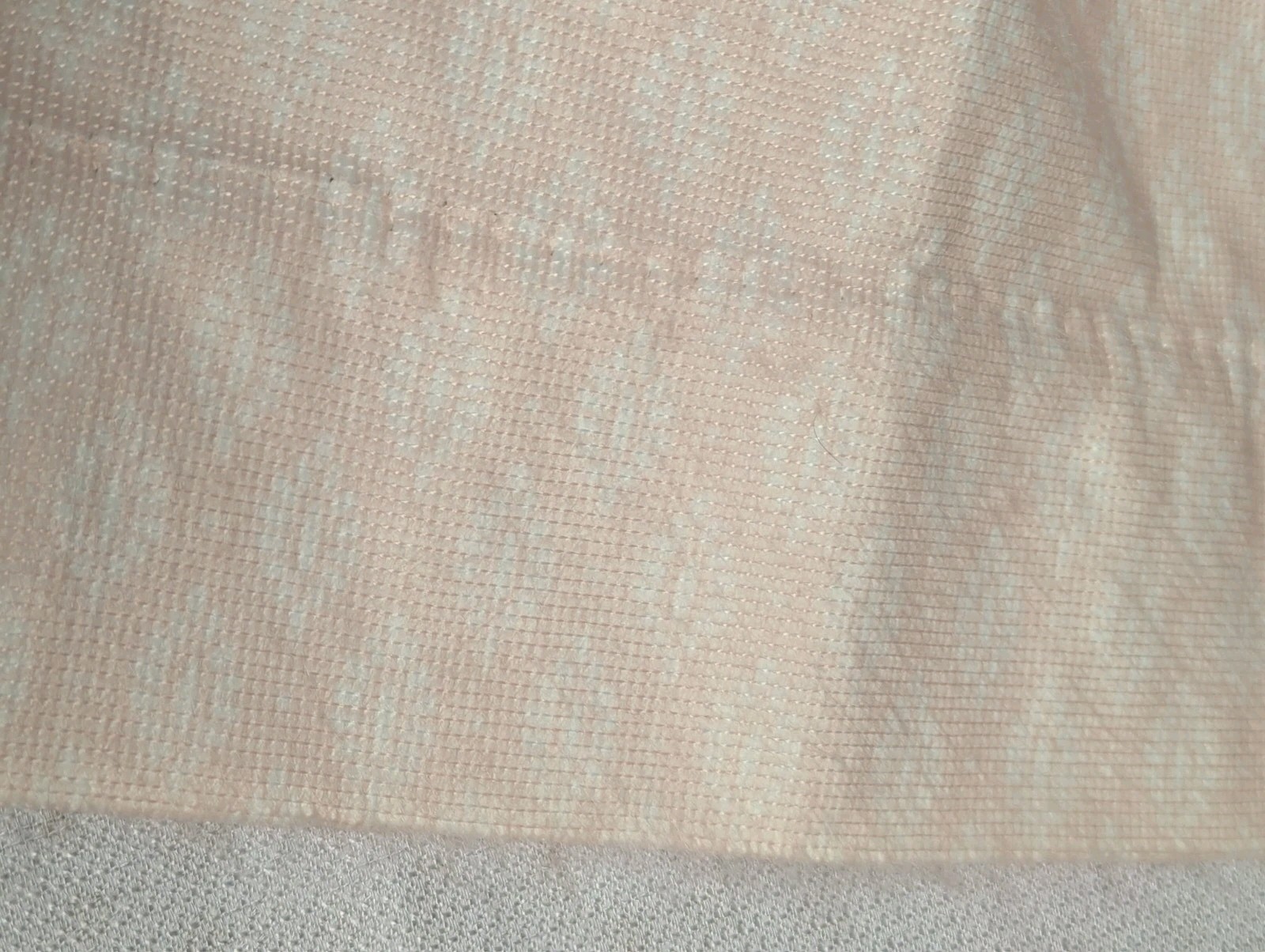 Vtg Custom Pinch Pleat Drapes Curtains Pink Grey Mauve Ivory 46×83″ Heavy Set