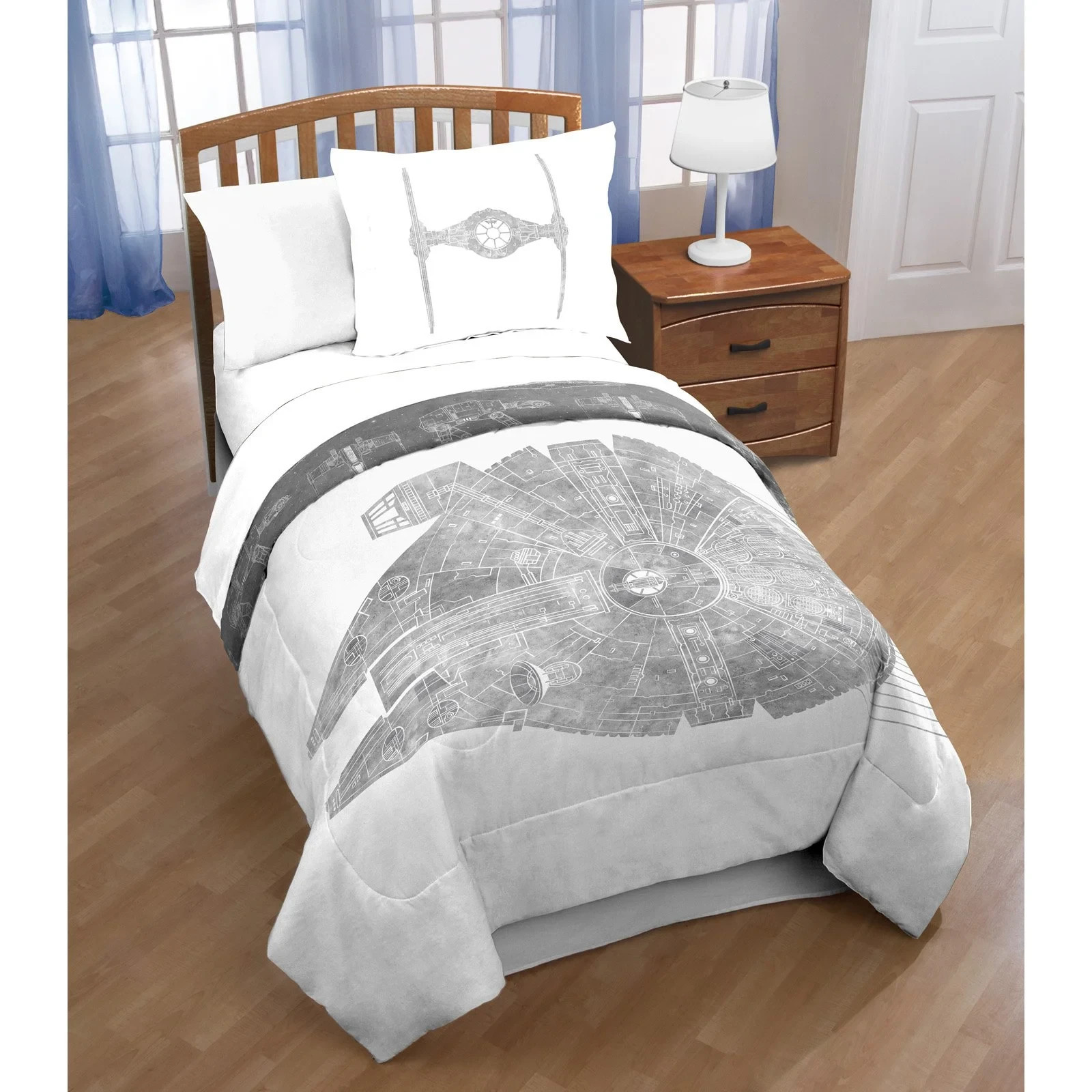 Star Wars Classic 7 pc Full Comforter Set Jay Franco Falcon