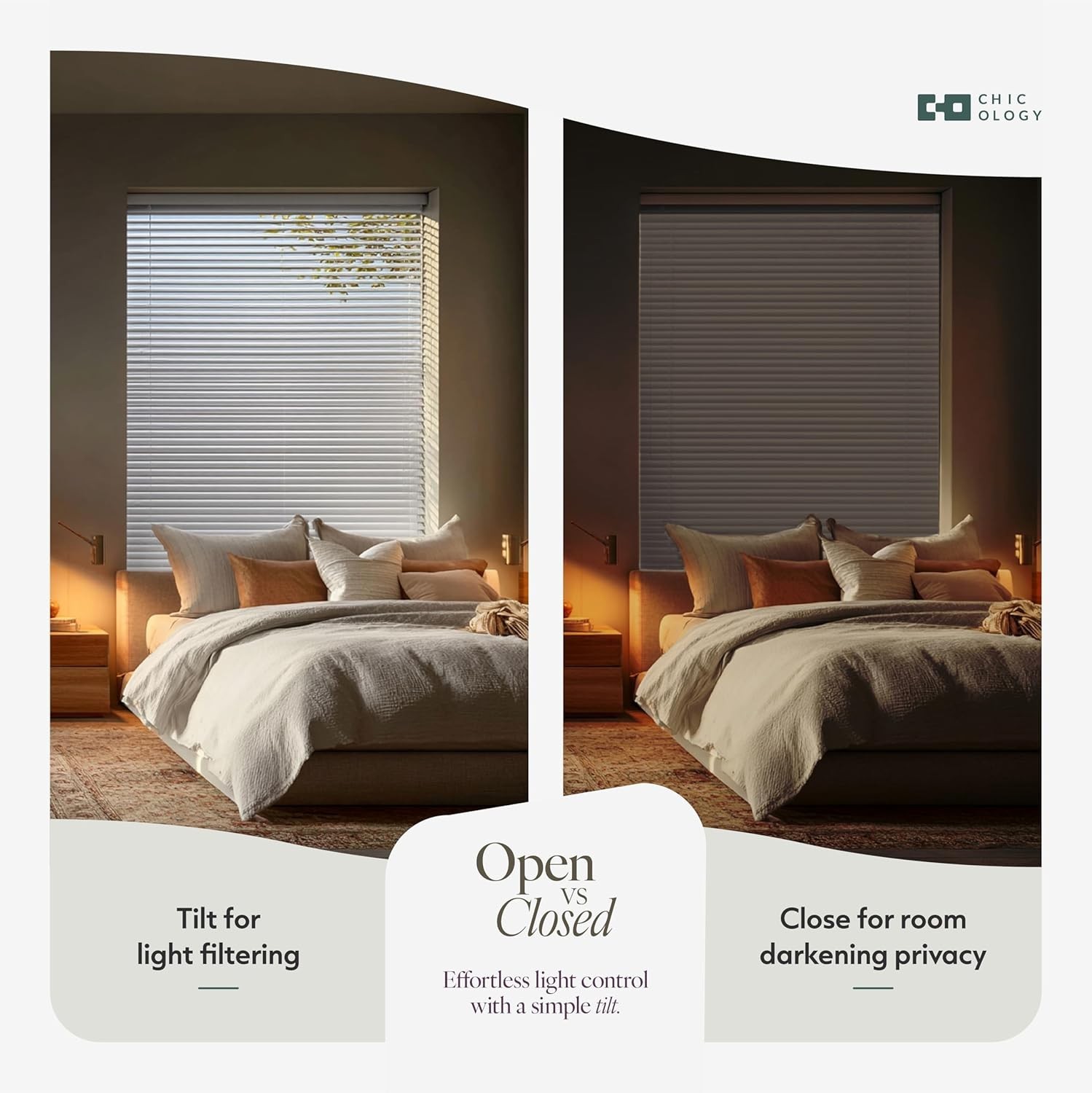 Cordless Mini Blinds for Indoor Windows, 29″ W x 48″ H, White Vinyl 1″ Slats …