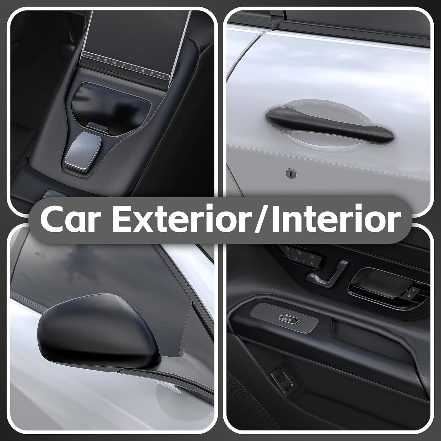 Vinyl Wrap with Tool Kits, Self Adhesive Car Wrap Vinyl 1ft x 10ft Matte Black