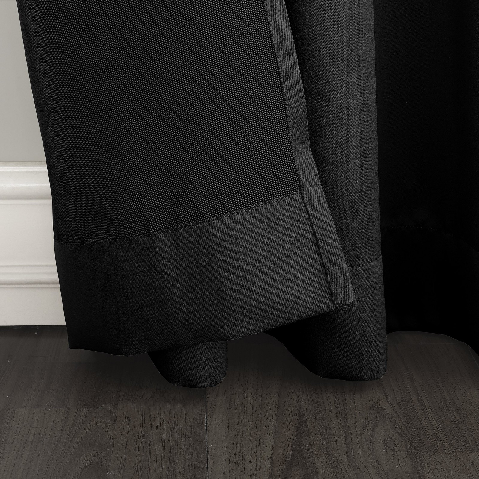 Barrow Energy Saving Grommet Sliding Patio Door Curtain Panel, Black, 100″W x…