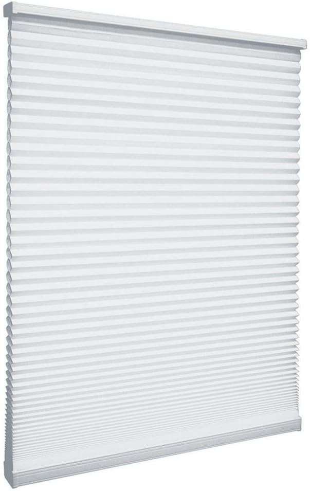 Cordless Light Filtering Cellular Window Shades Snow Drift 48.375″ W x 48″ L