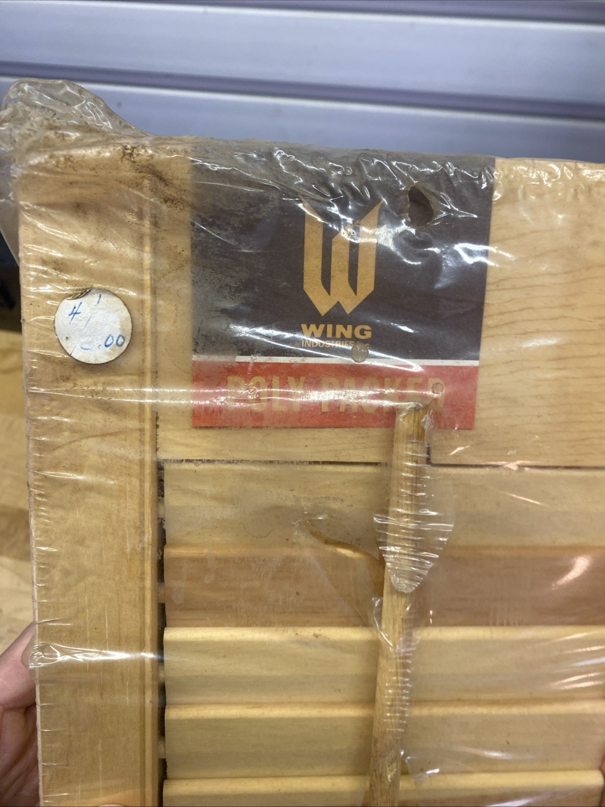 (4) Wood Shutter Panels Movable Louver Unfinished Narrow Slat 8” x 17”