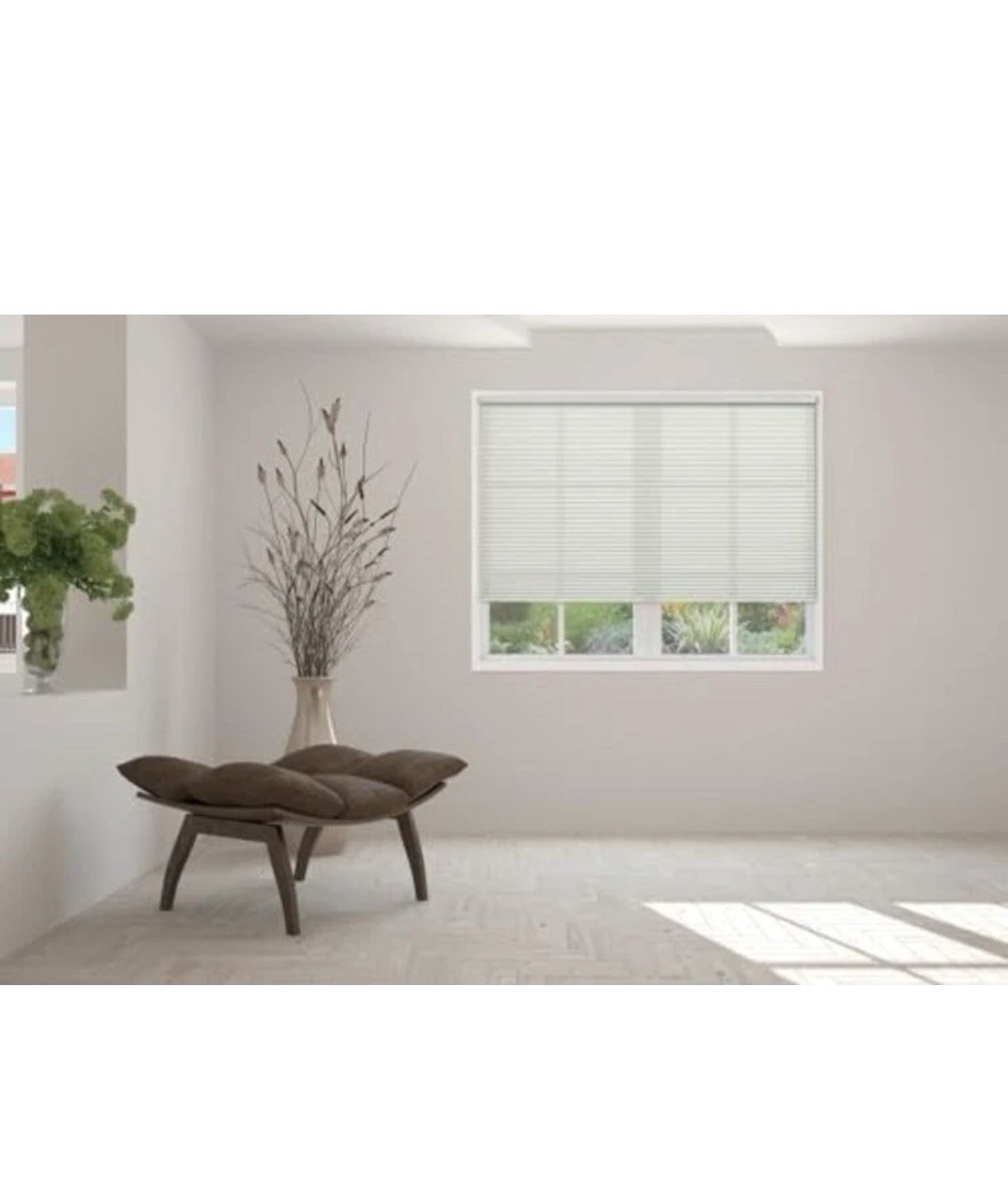 Cellular Honeycomb Cordless Shade, 9/16″ Single Cell Light 23″W x 72″H White New