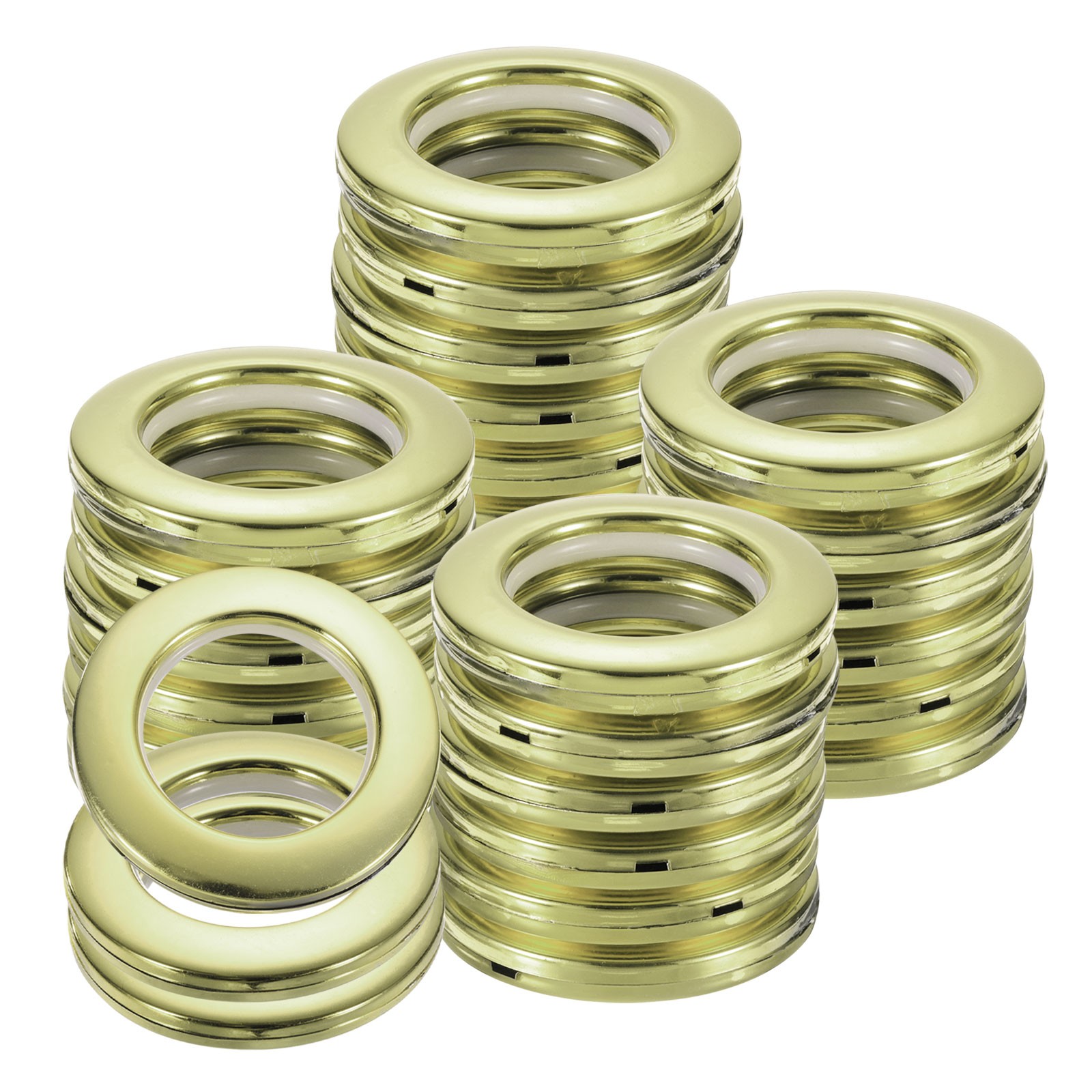 50pcs Curtain Grommets 1-5/7″(42mm) ID Roman Curtain Rings Champagne