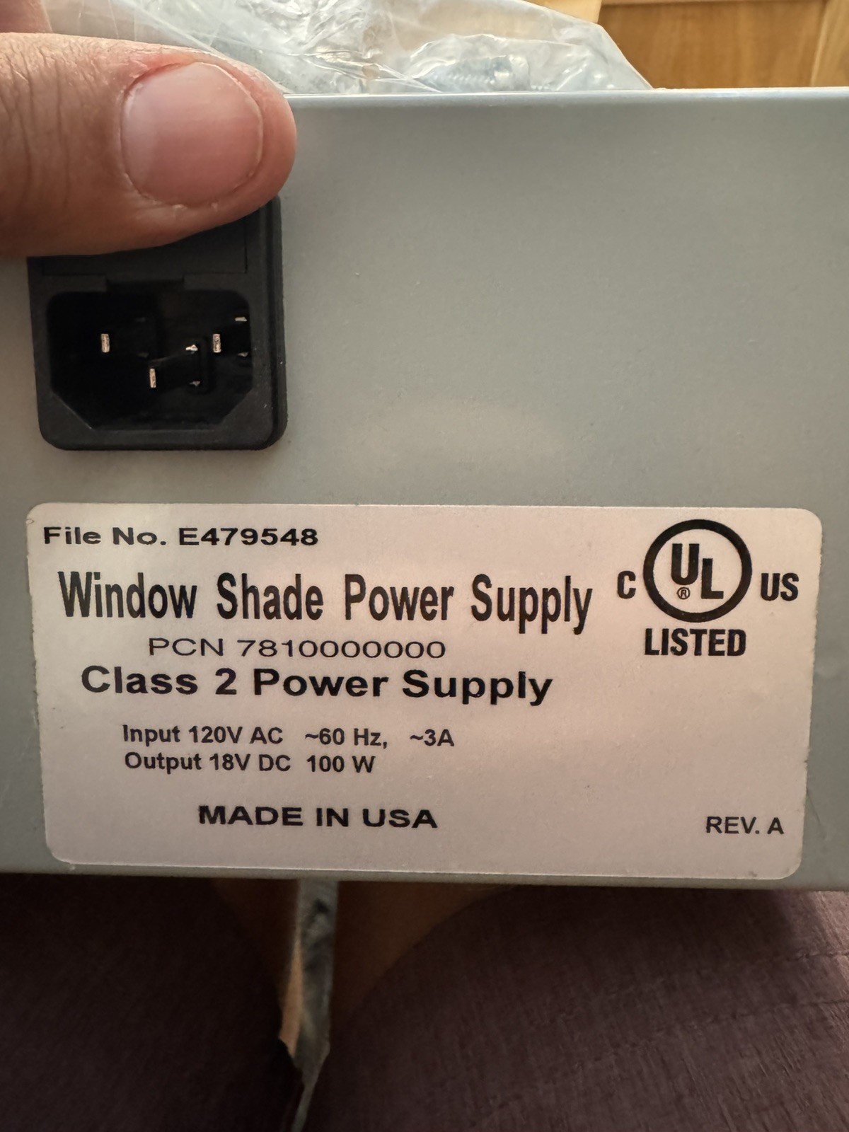 Hunter Douglas 7810000000 Powerview 8 Shade DC Power Supply